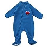 Anak Jujur フリース ジャンプスーツ ベビーの防寒に【ブルー:90】