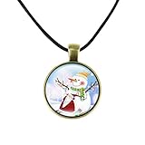 クリスマス小物 プレゼント キッズネックレス 子ども 可愛い サンタネックレス 雪だるま ツリー トナカイ クリスマスモチーフ ペンダント レトロ アンティーク クリスマスジュエリー お洒落ネックレス