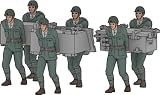 トライアンフモデル 1/700 日本 防空砲兵 100体入 プラモデル用パーツ TRFP70031