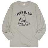 [ヨシダユウ] ロンT レディース メンズ 長袖 Tシャツ 綿 USA コットン クルーネック (JP, アルファベット, M, J-アイボリー)