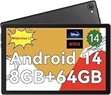 タブレット - FancyDay タブレット 10インチ Android 14 wi-fi 6 モデル 8GB+64GB+1TB拡張 8コアCPU Widevine L1対応 1280*800 IPS HD 大画面 5MP/8MPカメラ 5000mAh BT5.3 顔認識 画面分割 無線投影 児童守護 OTG 1年間メーカー保証 Type-Cアダプター 取扱説明書付 ブラック