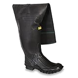 Honeywell Safety 11444-14 Servus Seafarer Full Hip Boot for Men's, Size-14, Black by Honeywell