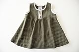 bebe couture(ベベクチュールベビー用品専門店)日本製カーキドットワンピース90cmコットンニット100％