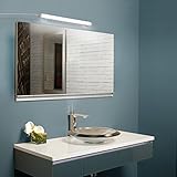 Albrillo LEDミラーライト吸盤付きポータブル浴室洗面化粧台ライト器具USB電源供給メイクアップライト、デイライトホワイト120度ビーム角度