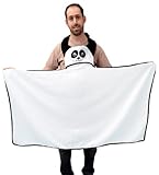 Frenchie Mini Couture パンダ - 30”× 53” (76 2cm x134 5cm)たっぷり幅のエプロンスタイル フード付きタオル (並行輸入)