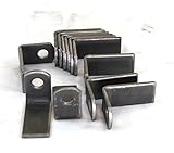 溶接onスチール角度ブラケット1 " x 1 1 / 2 " x 2 1 / 8 " x 1 / 8 "ロット12のブラケット