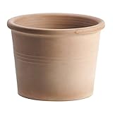 イタリア製テラコッタ鉢　アンティークシリンダーポット (18cm)