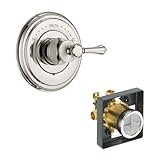 デルタDelta kvodca-t14097-h797-pn Cassidyバルブのみキットpressure-balance単一機能カートリッジメタルレバーハンドル付き、ポリッシュニッケルポリッシュニ