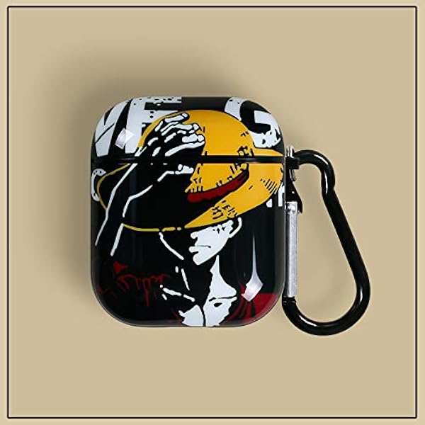 ワンピース Airpodsケース One Pieceエアポッド カバー Airpods 保護ケース 漫画 可愛い 創意 萌え カラビナ シリコーン 滑り止め 防塵 キズ防止 人気 Airpods第1 2世代に適用 充電可能 耐衝撃 紛失防止 01 Nonbranded 家電 カメラ Amazon