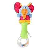 ベビーキッズかわいいソフト動物Cartoon Hand Bell Rattkes Developmental Toys