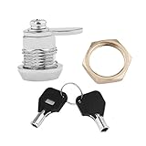 LORIA・JP カムロックドアキャビネットロック メタル 鍵2個入 ピンボール