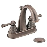 Moen 6121ORB Kingsley Two-Handle High Arc Bathroom Faucet, Oil Rubbed Bronze by Moen