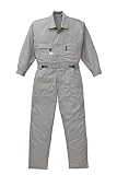 山田辰 空調服用 長袖つなぎ服 9820 グレー 3L (ファン・ケーブルセット/バッテリー別売)