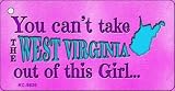 Smart Blonde KC-9839 West Virginia Girl Novelty44; Metal44; Key Chain