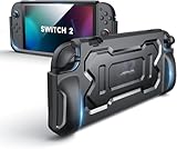 JSAUX スイッチ2 対応保護ケース Nintendo Switch 2対応カバー 半包囲型グリップデザインで簡単着脱 TPU素材