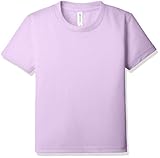 [グリマー] 半袖 4.4oz ドライTシャツ (クルーネック) 00300-ACT_K キッズ ライトパープル 140cm (日本サイズ140相当)