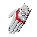 [フットジョイ] ゴルフグローブ(左手用) ハイパーフレックス 2022年モデル メンズ ホワイト/レッド 23cm