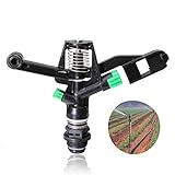 amzmonnsuta プラスチック製の二重自動回転ノズル芝生のスプリンクラー