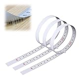 TVETE メジャー テープ シール メジャー テープ 貼れる テープメジャー 【3個入り 1m】 メタル 金属製 正目盛 逆目盛 分け目盛 ルーラー メジャー 裁縫用 巻き尺 大工仕事用 身長計メジャー テーブルソー用