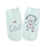 【ノーブランド品】 ベビー　ユニセックス　コットン　滑り止め　ソックス　靴下　全2色2サイズ - M, レッド