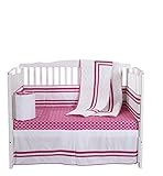 Baby Doll Bedding Soho 4 Piece Crib Bedding Set with 100% trellis design cotton sheet Pink [並行輸入品]