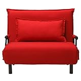 ソファベッド ソファー 折りたたみ式 のソファベッド。 暮らしと生活 リクライニング ソファベッド＜クッション付 キャスター付＞ レッド