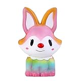 anboor 3.9 " Squishies Fox KawaiiソフトSlow Rising香りつき動物Squishies Stress Relief子供おもちゃギフトコレクションカラフル