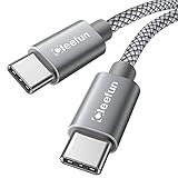 USB Type C to Type C ケーブル【1m 2本セット】CLEEFUN タイプC to C ケーブル【PD対応 60W急速充電】USB C to C 高耐久ナイロン MacBook Pro、iPad Pro/Air、Galaxy S22 S21 S21+ S20 S10 Note 20 10 等USB-C機種対応