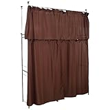 伸縮ワードローブ 大容量クローゼットハンガー 幅139～240cm可動 ブラウン