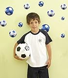 Funtosee Wall Decals, Blue Soccer [並行輸入品]