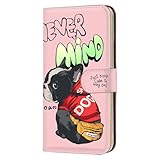 iPhone 17 用 アイフォン17のケース スマホケース 手帳 フレキシブル パーカー犬 INNU フレブル キャラクター いぬ柄 ピンク bcbo03m