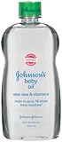 Johnson's Baby Oil, Aloe Vera and Vitamin E, 20 Ounce (Pack of 2) [並行輸入品]