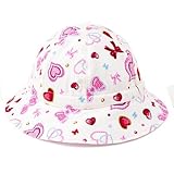 笑顔でおでかけベビー帽子・ハット（日本製）　ハートとリボンのきらきらビューティー（ホワイト）　B20002