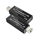 Mini 4K HDMIファイバーエクステンダー - HDMIからファイバーコンバーター 4K HDMIビデオ光トランシーバー シングルモードファイバーで20km