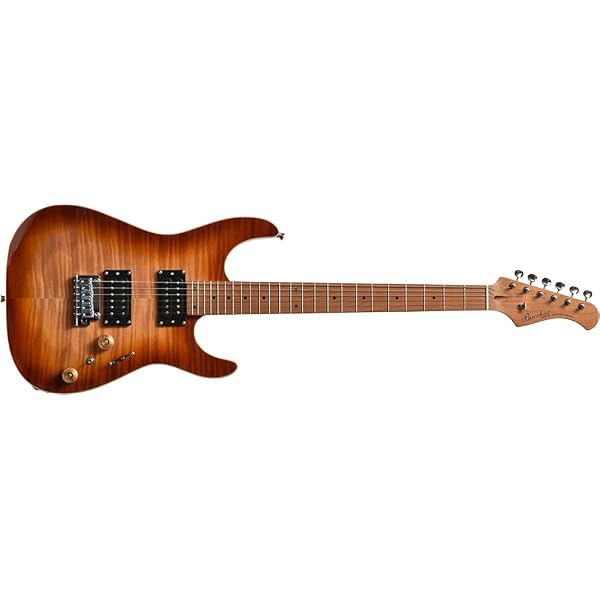 Amazon.co.jp: BACCHUS バッカス TAC24 FMH-RSM/M N-BR-B エレキギター