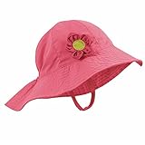 One Step Ahead Baby Sun Hat with Flower Decoration by Sun Smarties、6ヶ月 – 3年間 カラー: ピンク