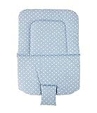 カトージ 木製ハイ&ローチェア用クッション 水玉サックス 23831