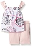 Burt 's Bees Baby Girls '有機スパイラルBeeノースリーブドレスand Bike Short US サイズ: preemie カラー: ピンク