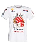 【 MOTO GP 】 REPSOL HONDA レプソル ホンダ チーム 2017年 マルク・マルケス ワールドチャンピオン 記念Tシャツ (2XL身幅60cm着丈73cm)