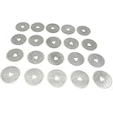 20 ピース交換ブレード 28 ミリメートル ロータリー カッター刃用カッティング マット キルティング紙革生地クラフト オルファ フィスカース ロータリー カッター