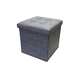 スツール 収納スツール 足置き オットマン 収納 オットマン 椅子 収納ボックス 収納ボックス グレー 麻 デニム調