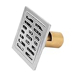 uxcell 目皿　花ドレーン ドレーンストレーナー　キッチン　304ステンレス製 10cmx10cm