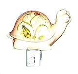 グリーン牧草卸売Turtle磁器ナイトライト、3-inch by 3-inch by 4-inch