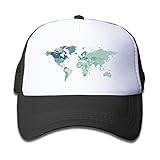 子供 メッシュキャップ 通気性 大人気 ダンス ハット 世界地図 折り畳み 帽子 カジュアル ストーリート系ブラック プリント付き 無地