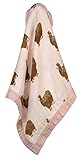 Milkbarn Bamboo Mini Lovey Baby Blanket - Pink Alpaca by MilkBarn