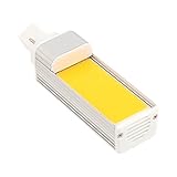 Ruanyi AC 85-265V G24 COB 8WクールホワイトウォームホワイトコーンライトLED水平プラグライト600-750LM ( 色 : Warm White )