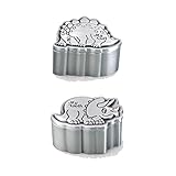 ピューター仕上げ恐竜歯&カールボックス