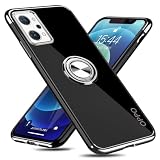 OPPO Reno7 A ケース リング付き クリア 耐衝撃 スタンド機能 透明 TPU 車載ホルダー対応 落下防止 防塵 薄型 軽量 一体型 変形防止 全面保護カバー オッポ リノ7 a ケース 銀 W-YXZH-53-04