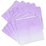 Fluffy（フラフィ） ぼかしカラーハンカチ パープル ガーゼ 10枚セット 日本製 綿100％ 33×33cm