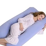 balakie妊婦枕、Mom Cozy合計ボディ枕 – 産後マタニティ/妊娠枕 – Prenatal Side Sleeper U型枕/ Utero枕 125*70*20 cm ブルー B01GFOK